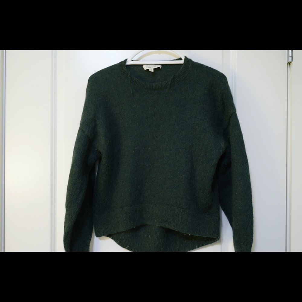 Green MOHAIR WOOL sweater